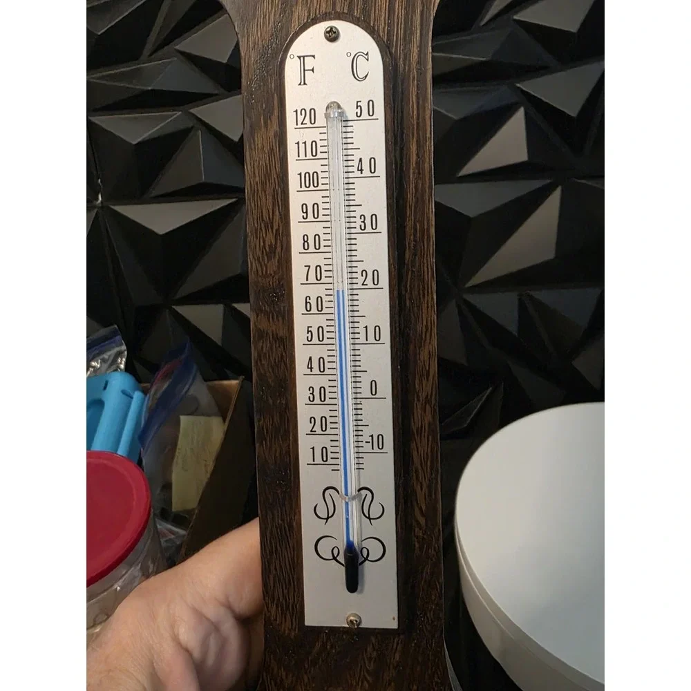Whitehall Themometer Barometer Hygrometer Banjo Weather Station Wood Wall DAMAGE